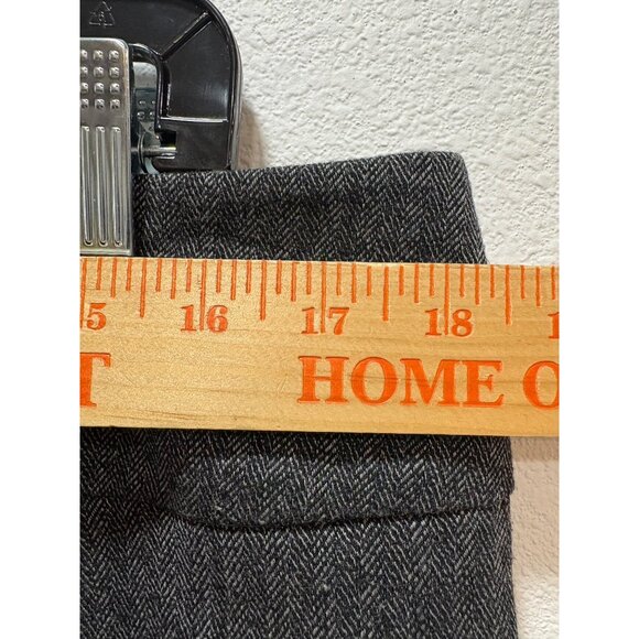 Mossimo Stretch Womens Gray Herringbone Pencil Skirt Size 16 Side Zip - Picture 6 of 7